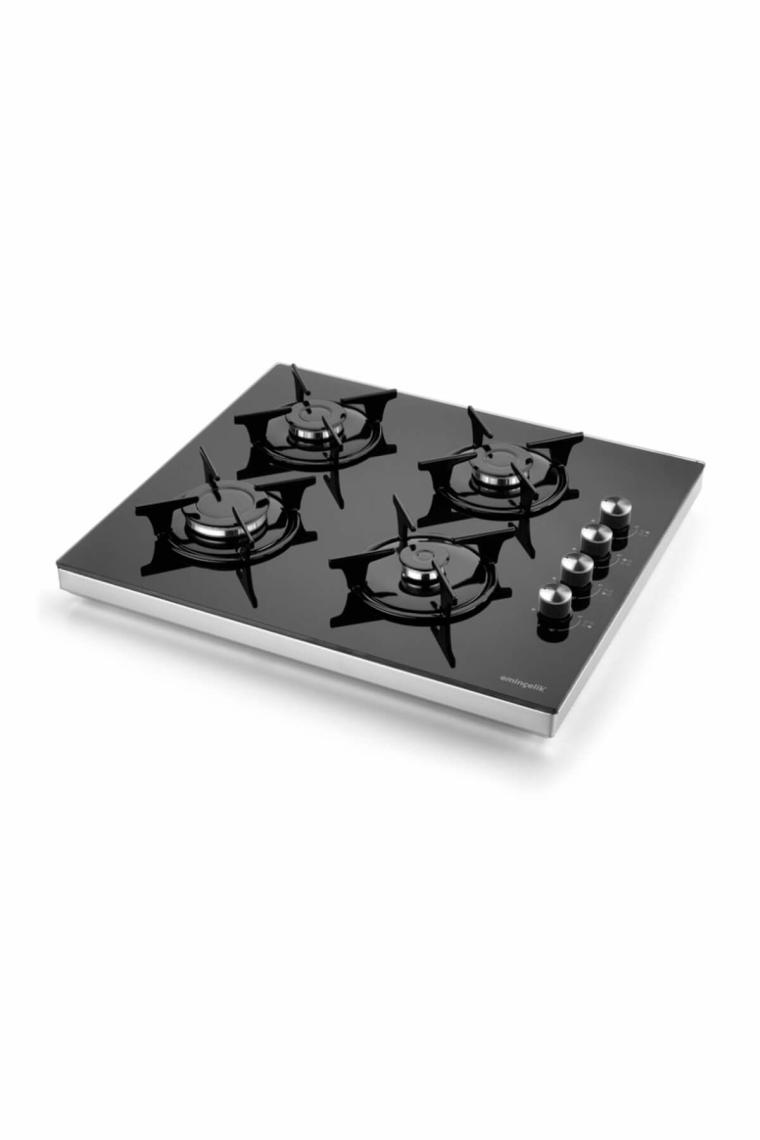 EMİNÇELİK EC-SÜ 1240 BG60 ENG SİYAH SET ÜSTÜ CAM OCAK