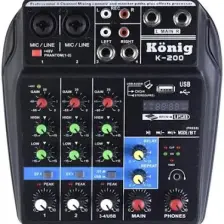 König K-200 Mikser+Ses Kartı 4kanal-Usb