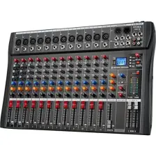 Midex Mix DM-12 Deck Mikser 12 Kanal Ses Mikseri (Bluetooth USB Efekt)