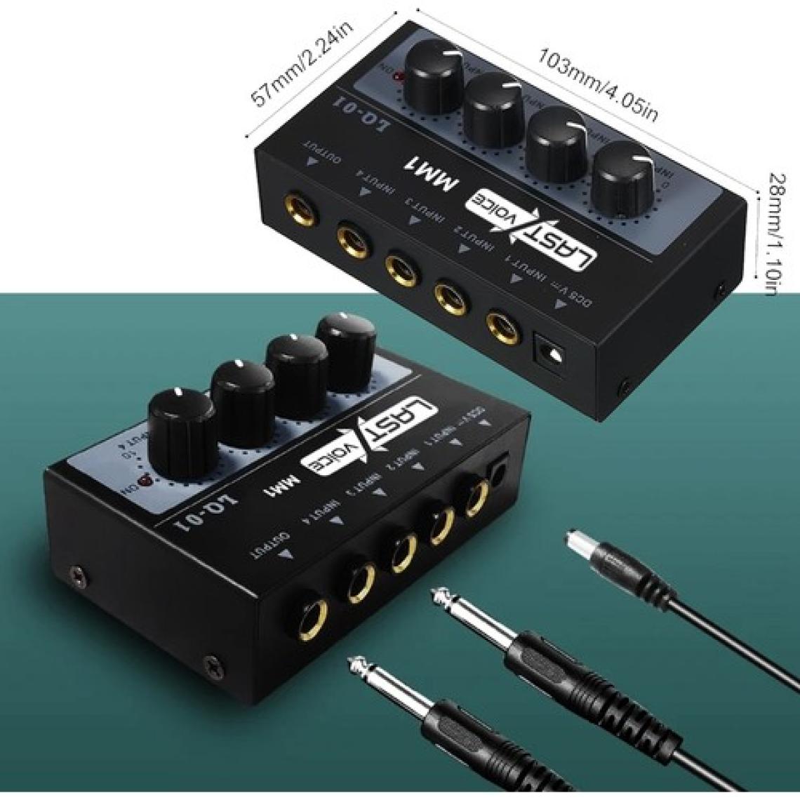 Lastvoice MM1 Mini Stereo 4 Kanallı Ses Mikseri