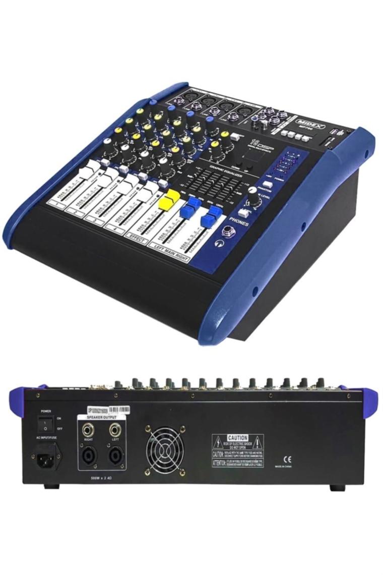 Mp-700 Power Mikser Amfi 2x350w 4 Kanal Dsp Efekt Eq Usb