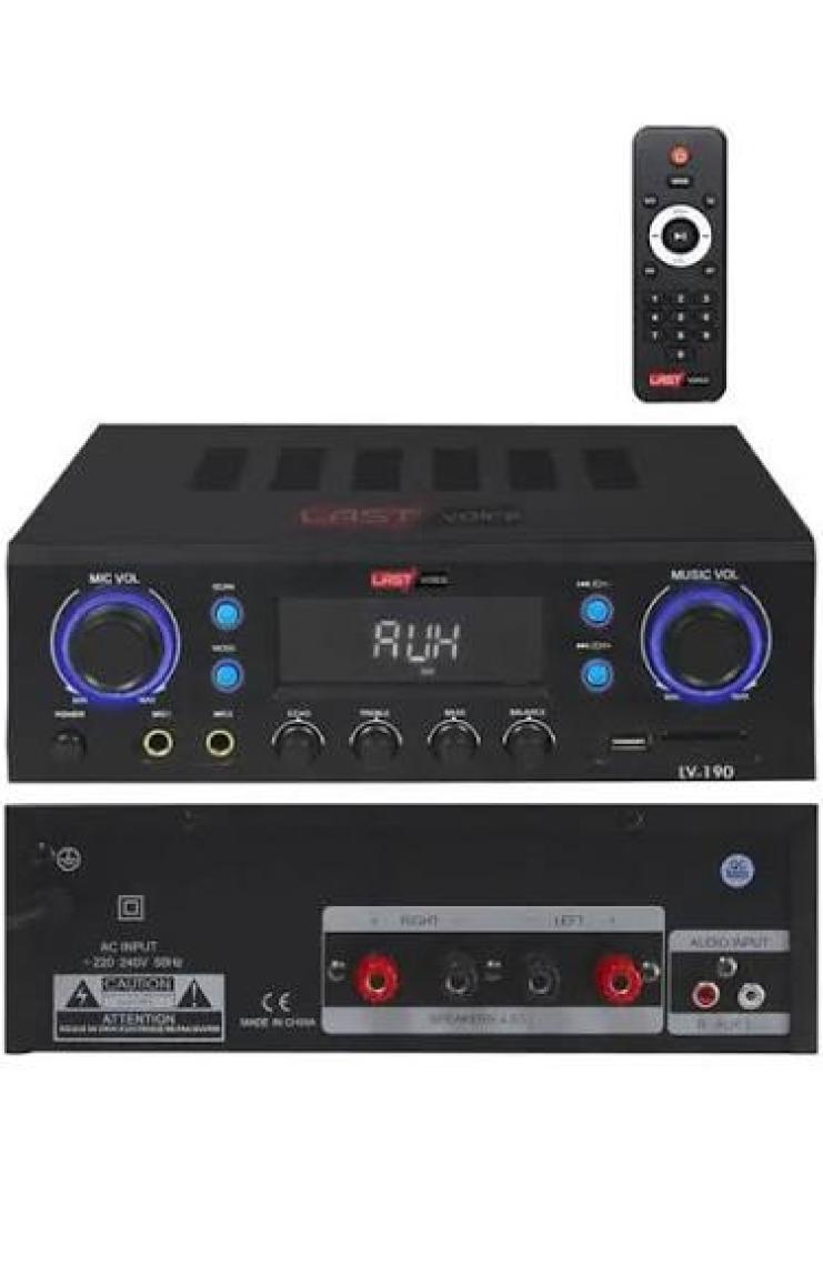 Lastvoice Lv-190 Stereo Mikser Anfi 2x200 Watt Usb Mp3 240V