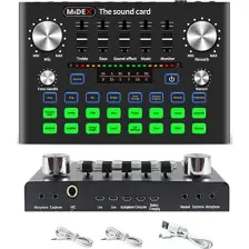 Midex VS9 Stüdyo Kayıt Canlı Yayın Ses Kartı Efektli Radyo Mikseri (Telefon ve PC Podcast Radyo Canlı Yayıncılar)