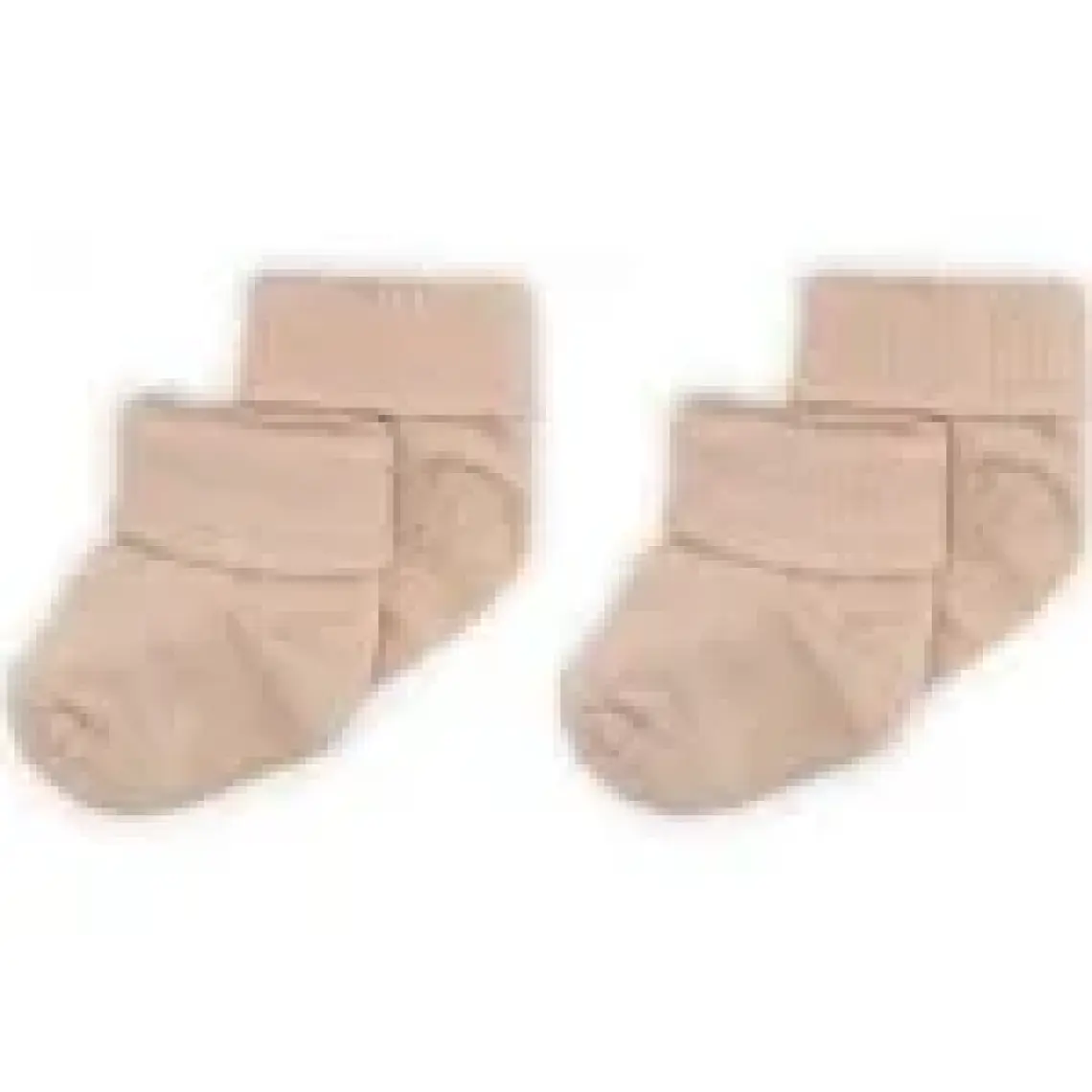 Novibaby 2'Li Bambu Bebek Çorap Beige Bej Yenidoğan