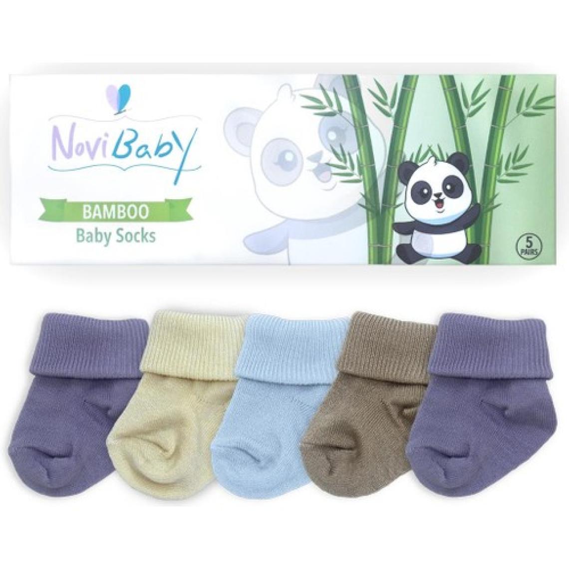Novibaby 5'li Bambu Yenidoğan Bebek Çorabı I Baby Boy I 0-6 Ay