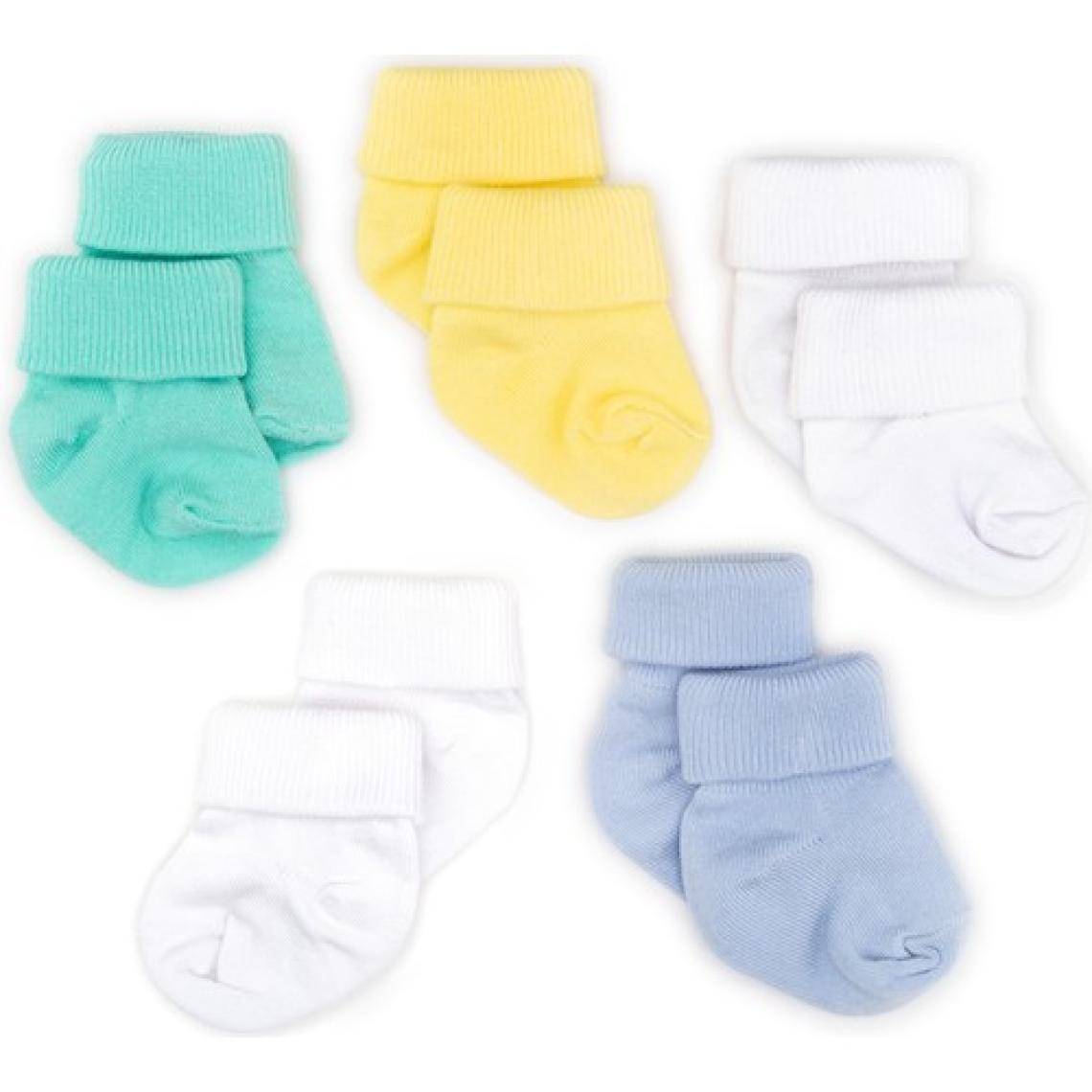 Novibaby 5'li Bambu Yenidoğan Bebek Çorabı I Summer Boy I 0-6 Ay