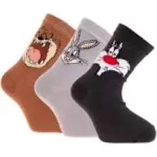 Loney Tunes Looney Tunes 3lü Soket Çorap Erkek Bebek