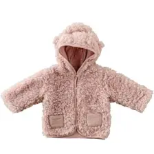 Andywawa Kız Bebek Mont Coat Plush Puppy Gazelle AC25058