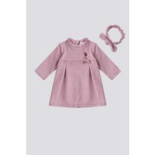 U.S. Polo Assn. Pembe Kurdaleli Bebek Elbise