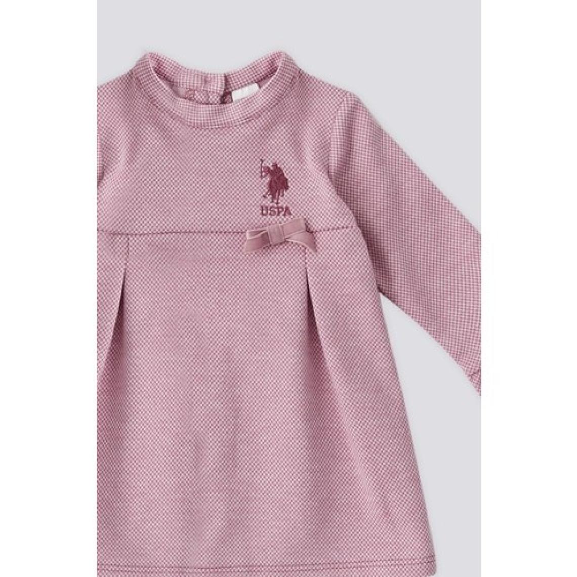 U.S. Polo Assn. Pembe Kurdaleli Bebek Elbise