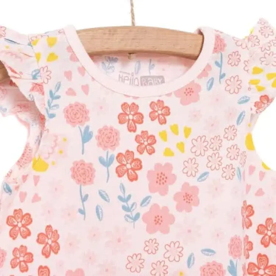 Hellobaby Basic Kız Çiçek Desenli Elbise Kız Bebek