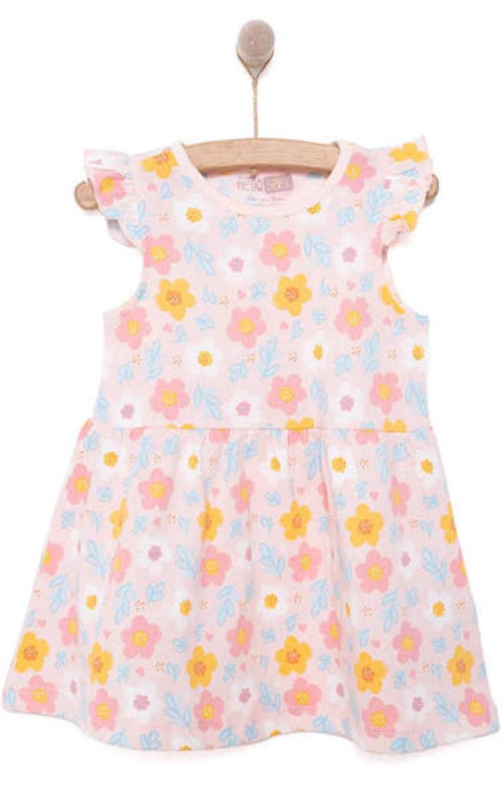Hellobaby Basic Kız Papatya Desenli Elbise Kız Bebek