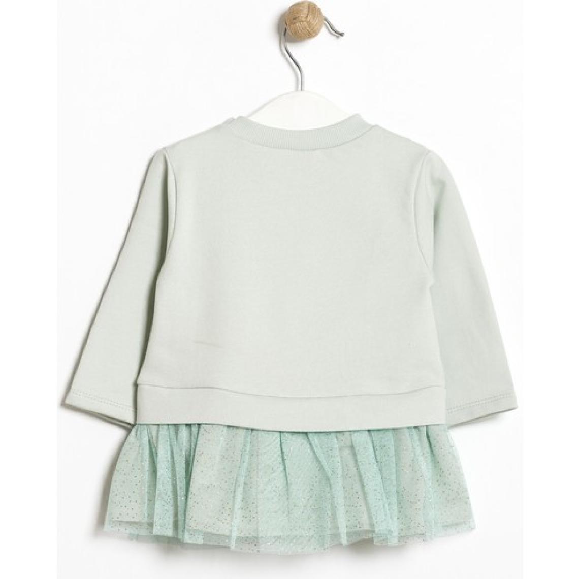 Mevsimlik Uzun Kollu %100 Pamuk Astarlı Kız Bebek Tüllü Elbise