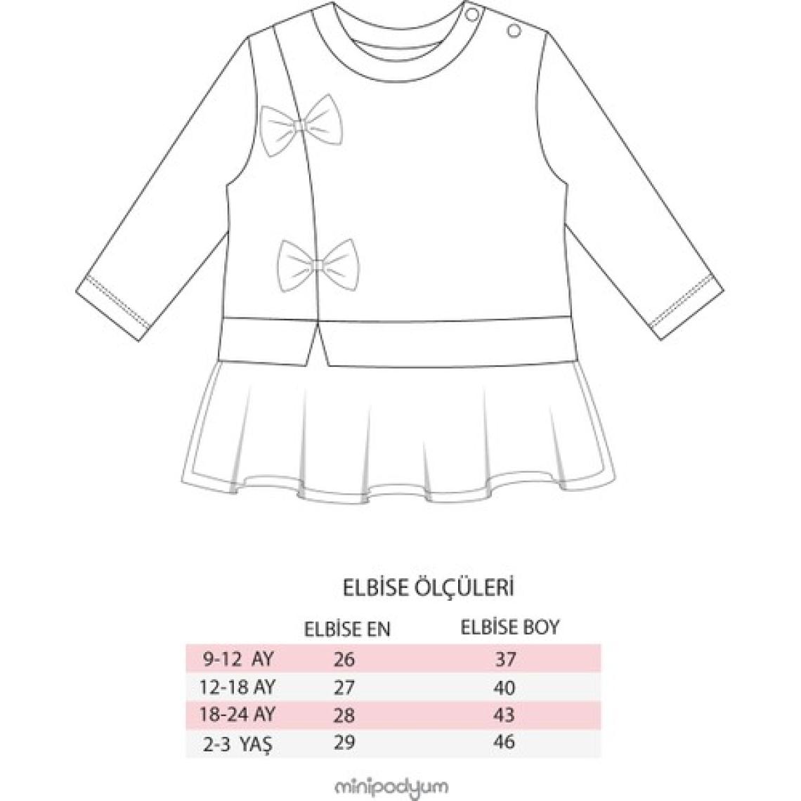 Mevsimlik Uzun Kollu %100 Pamuk Astarlı Kız Bebek Tüllü Elbise