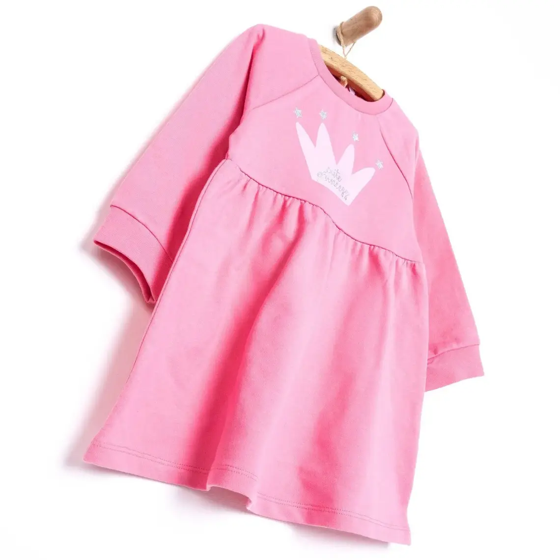 HelloBaby Basic Kız Örme Önü Fırfırlı Elbise Kız Bebek