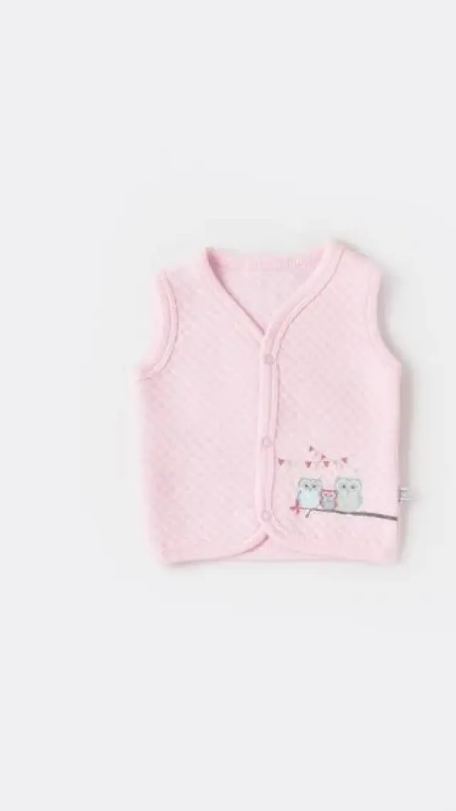 Bibaby Yelek Kapitone Smile Colors Pembe