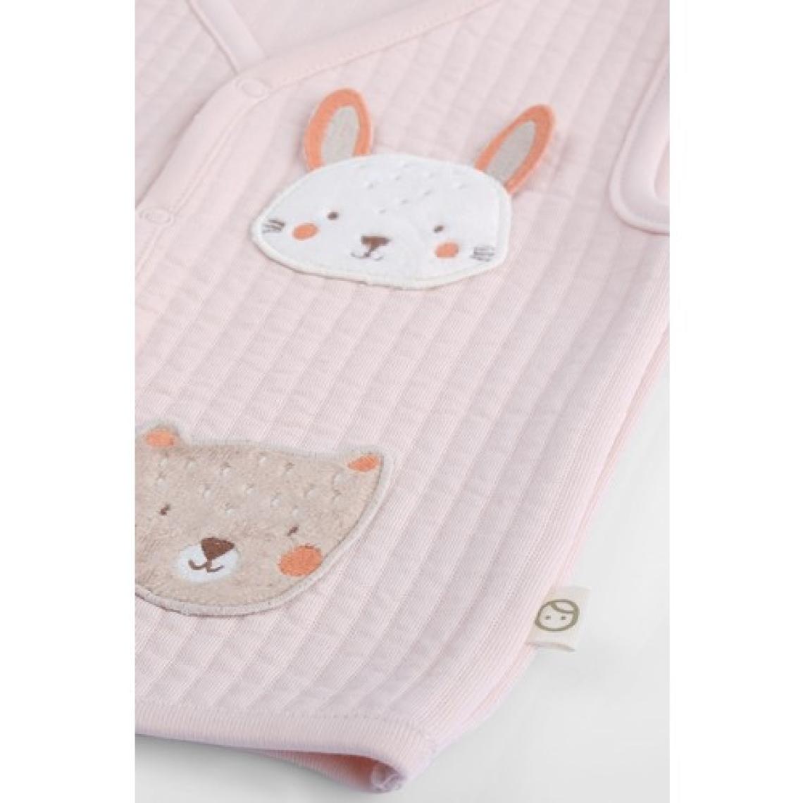 Little Gusto Kapitone Aplikeli Pembe Bebek Yelek