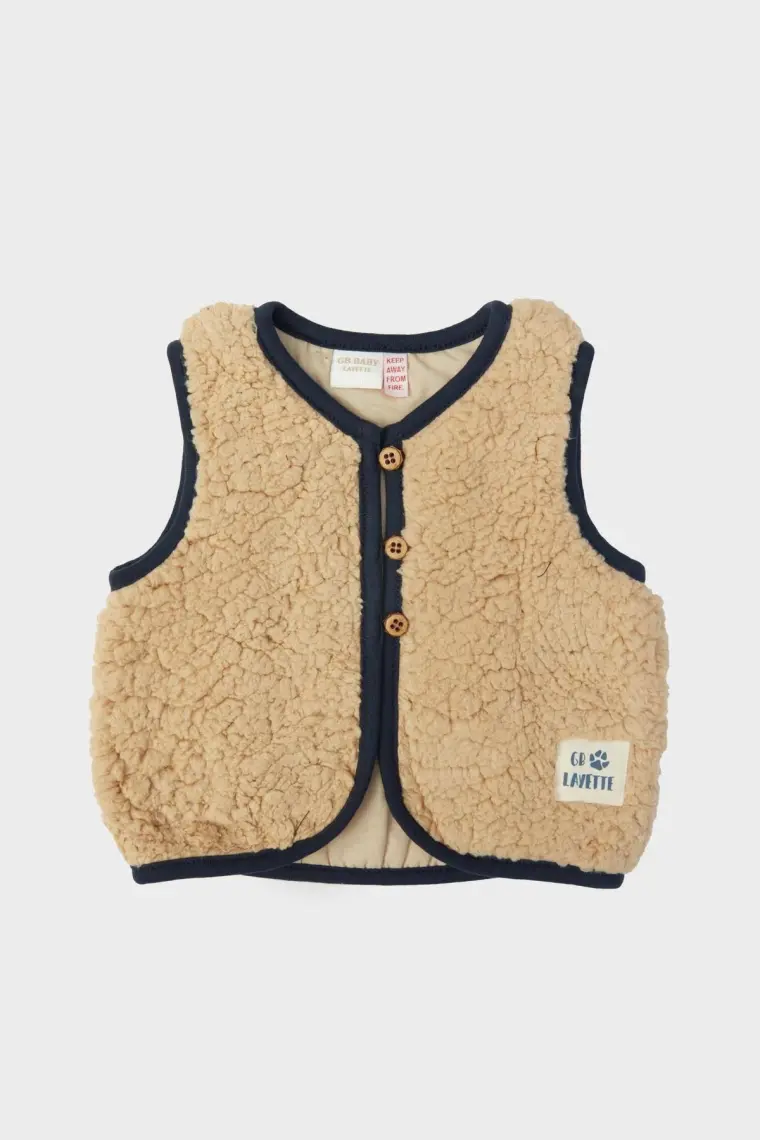 Layette Erkek Bebek Bej Yelek 23FW0LT8705