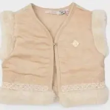 Gb Baby Layette Kız Bebek Ekru Yelek 23FW1BG2730