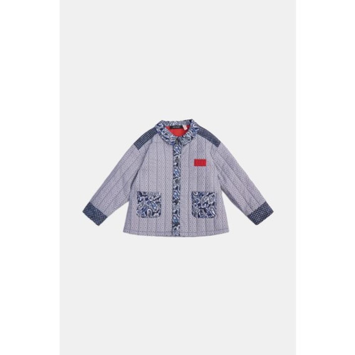 Gb Baby Layette Erkek Bebek Desenli Ceket 23PSSBG1705