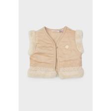 Gb Baby Layette Kız Bebek Ekru Yelek 23FW1BG2730