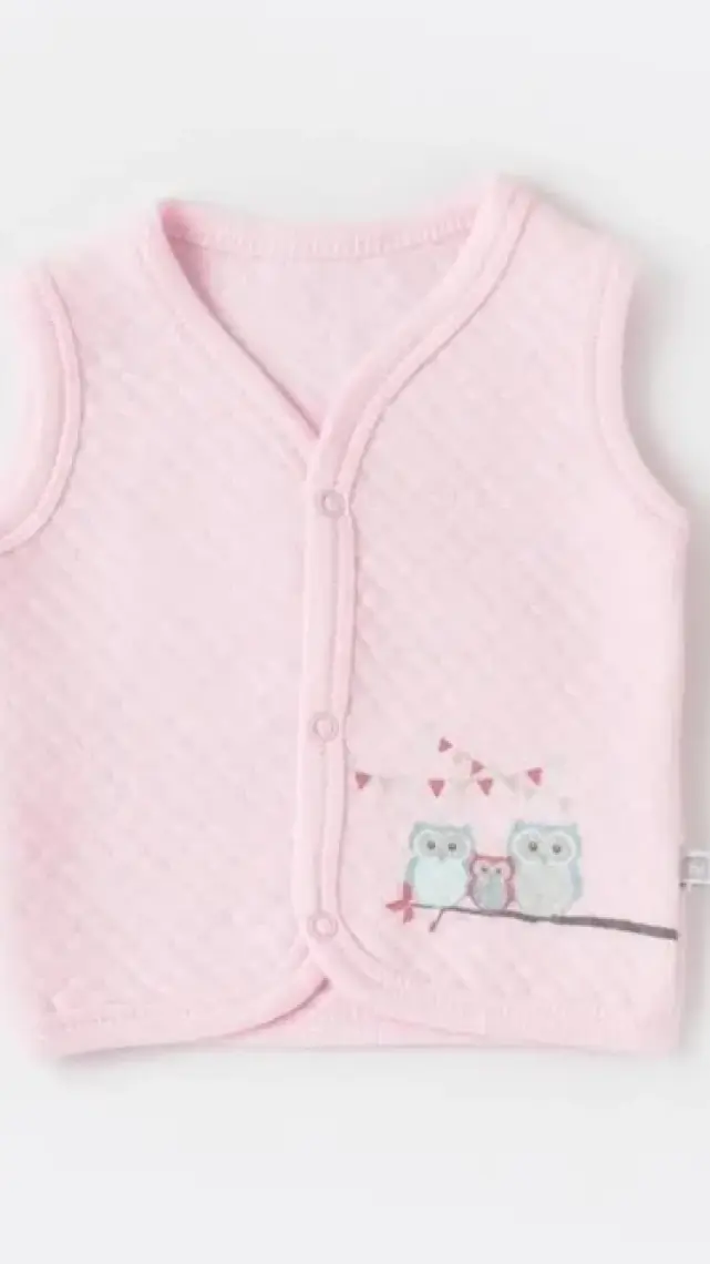 Bibaby Yelek Kapitone Smile Colors Pembe