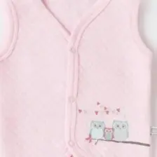 Bibaby Yelek Kapitone Smile Colors Pembe