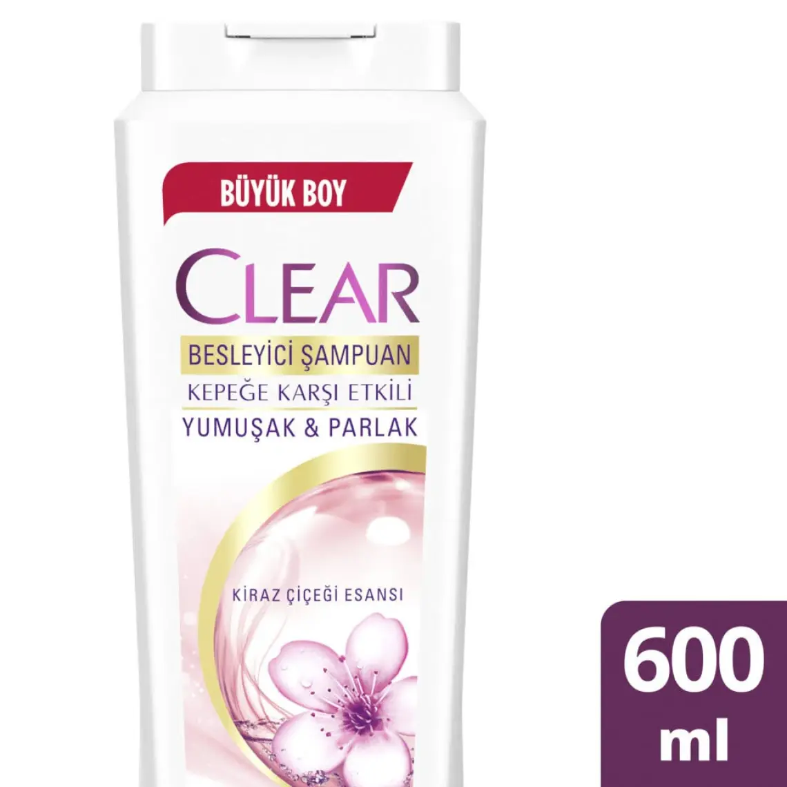 Clear Besleyici Şampuan Kepeğe Karşı Etkili Yumuşak ve Parlak Saçlar 600 ml