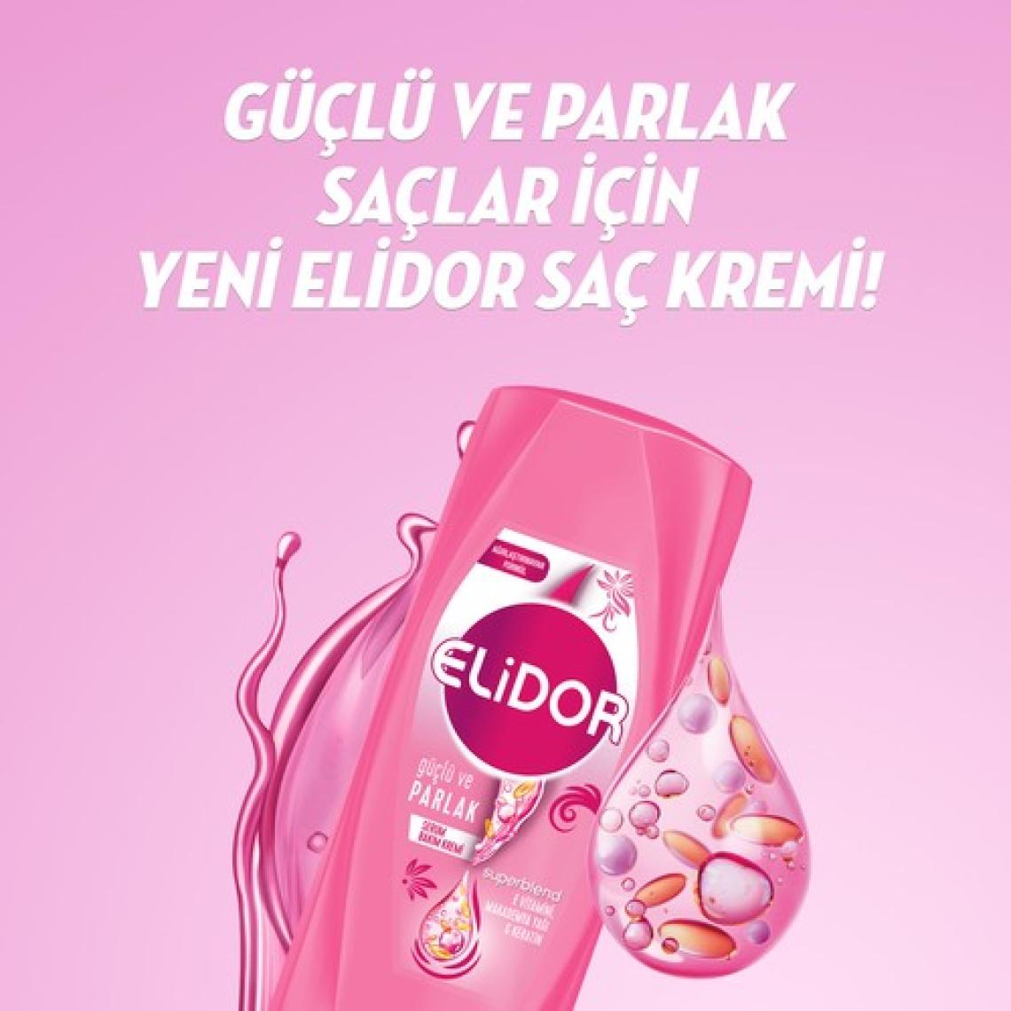 Elidor Superblend Saç Bakım Şampuanı Güçlü ve Parlak 400 ml + Serum Bakım Kremi 200 ml