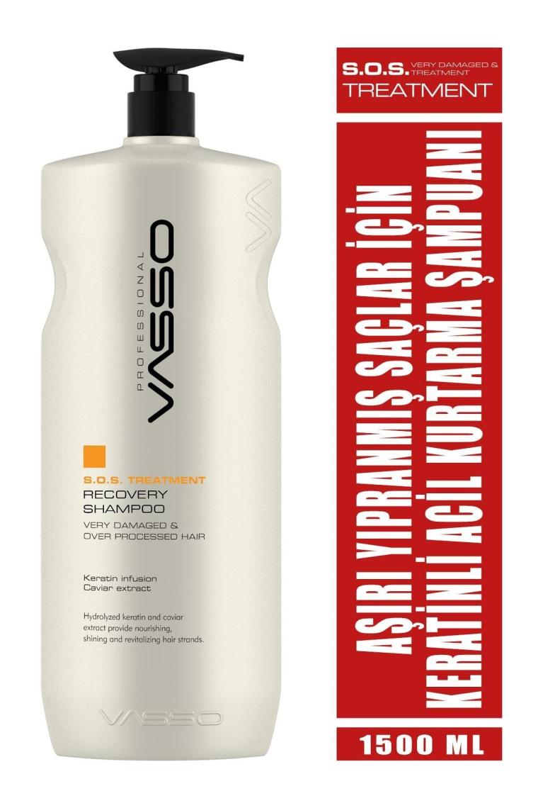 Vasso Yıpranmış Saçlar Için Acil Kurtarma Şampuanı 1500 ml