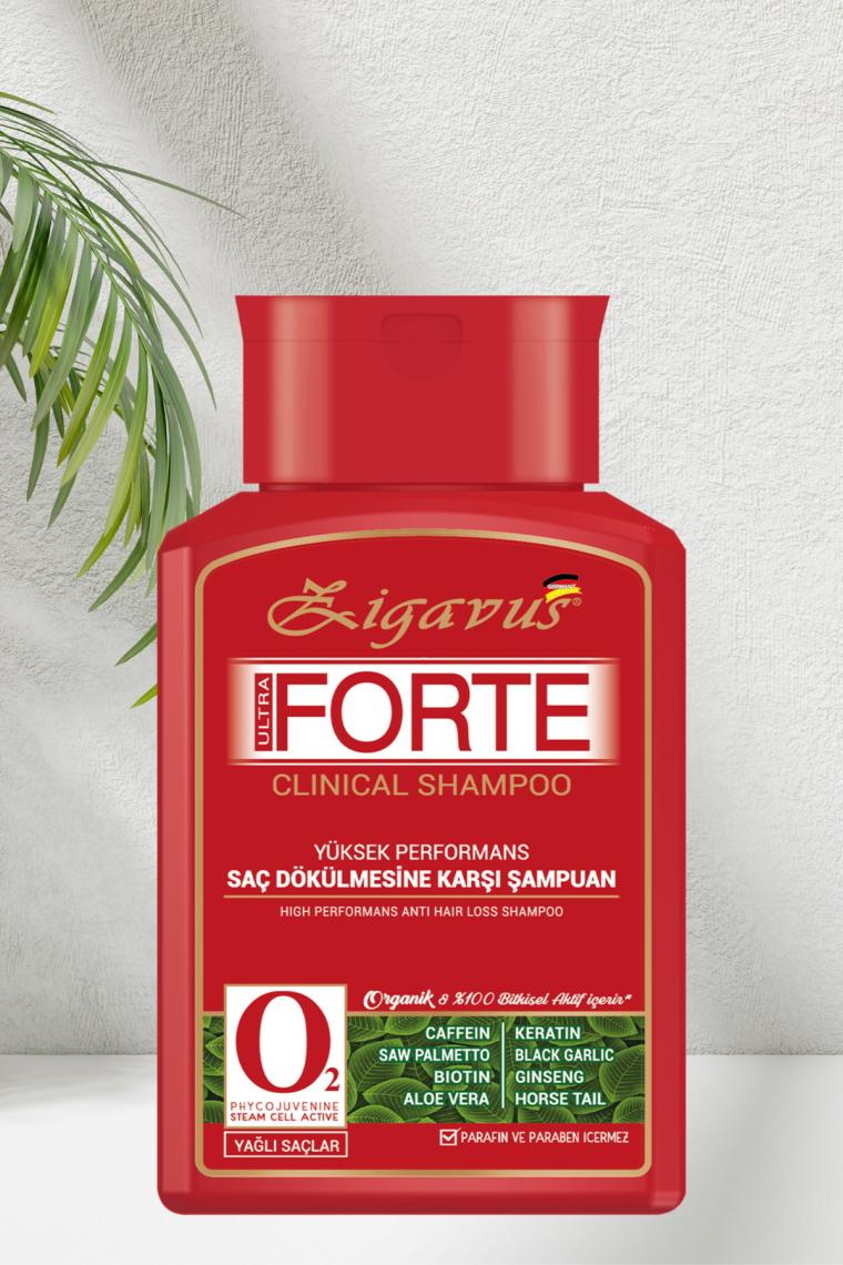 Zigavus Forte Ultra Clinical Kuru Saçlar için Şampuan 300 ml - 3 Al 2 Öde