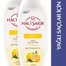 Hacı Şakir Yağlı Saçlar Için Limon Besleyici Şampuan 500 Ml X2 Adet