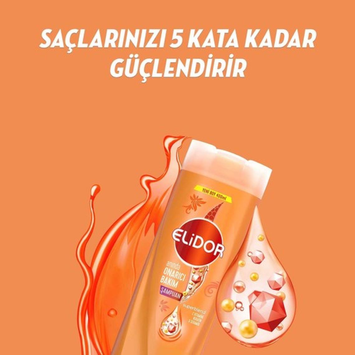Elidor Superblend Anında Onarıcı Bakım Vitamin C Keratin Şampuan 400 ml