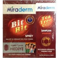 Miraderm Bit Bit Sprey 100 Ml - Şamuan 150 Ml + Tarak