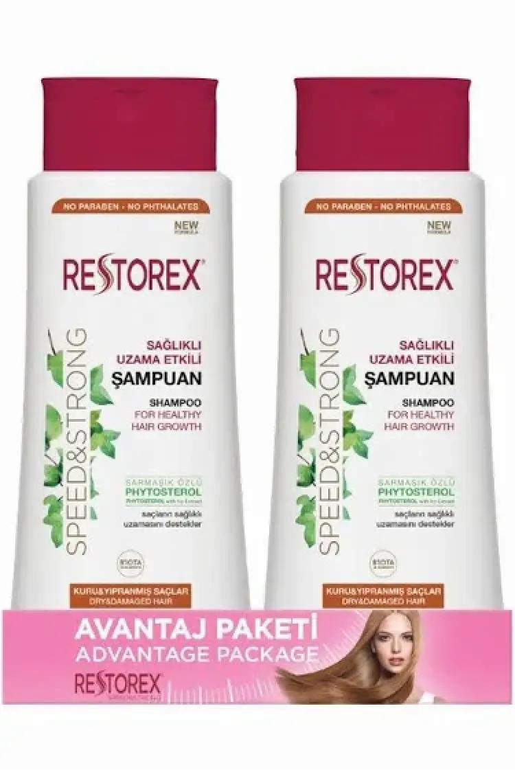 Restorex Kuru ve Yıpranmış Saçlar Şampuan 500 ml 2'li