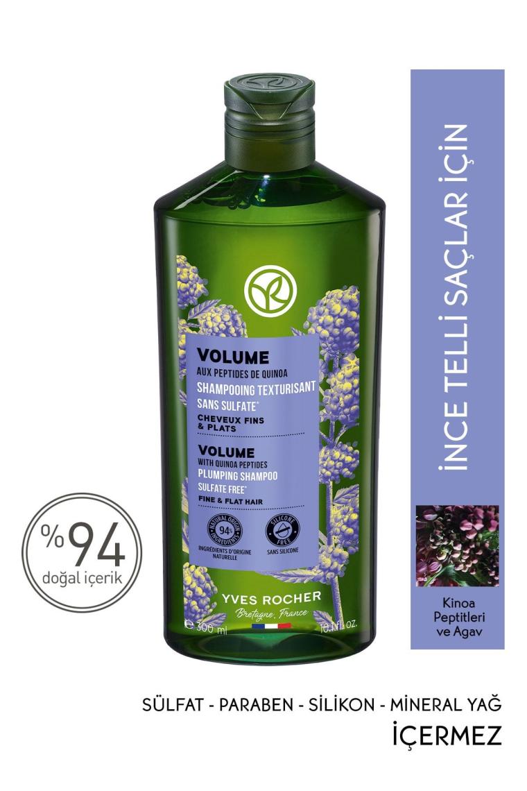 İnce Telli Saçlar İçin (Volume) Hacim Veren Şampuan - Sülfatsız & Vegan-300 ml
