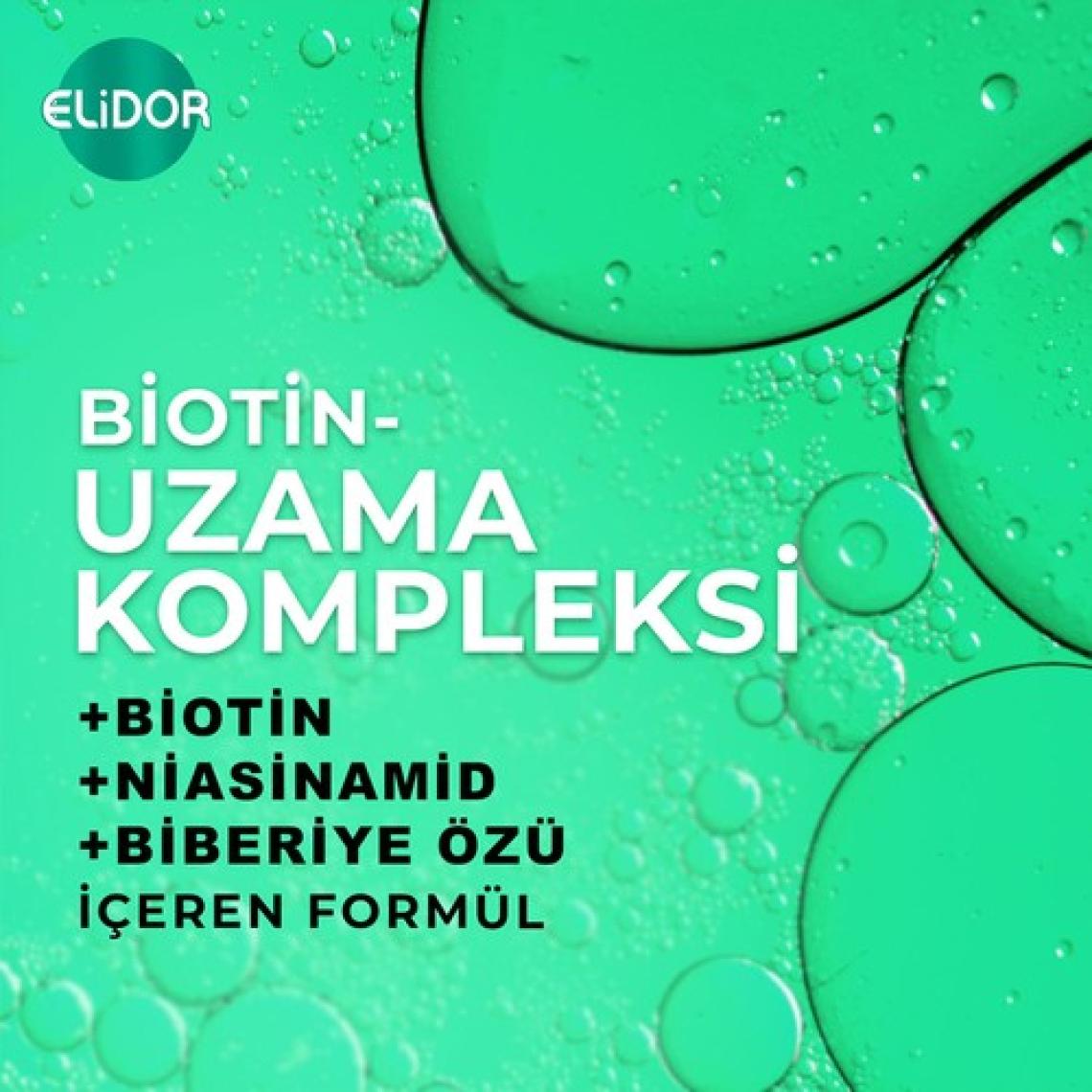 Elidor Superblend Saç Bakım Şampuanı Sağlıklı Uzayan Saçlar Biotin Argan Yağı Arjinin 400 ml