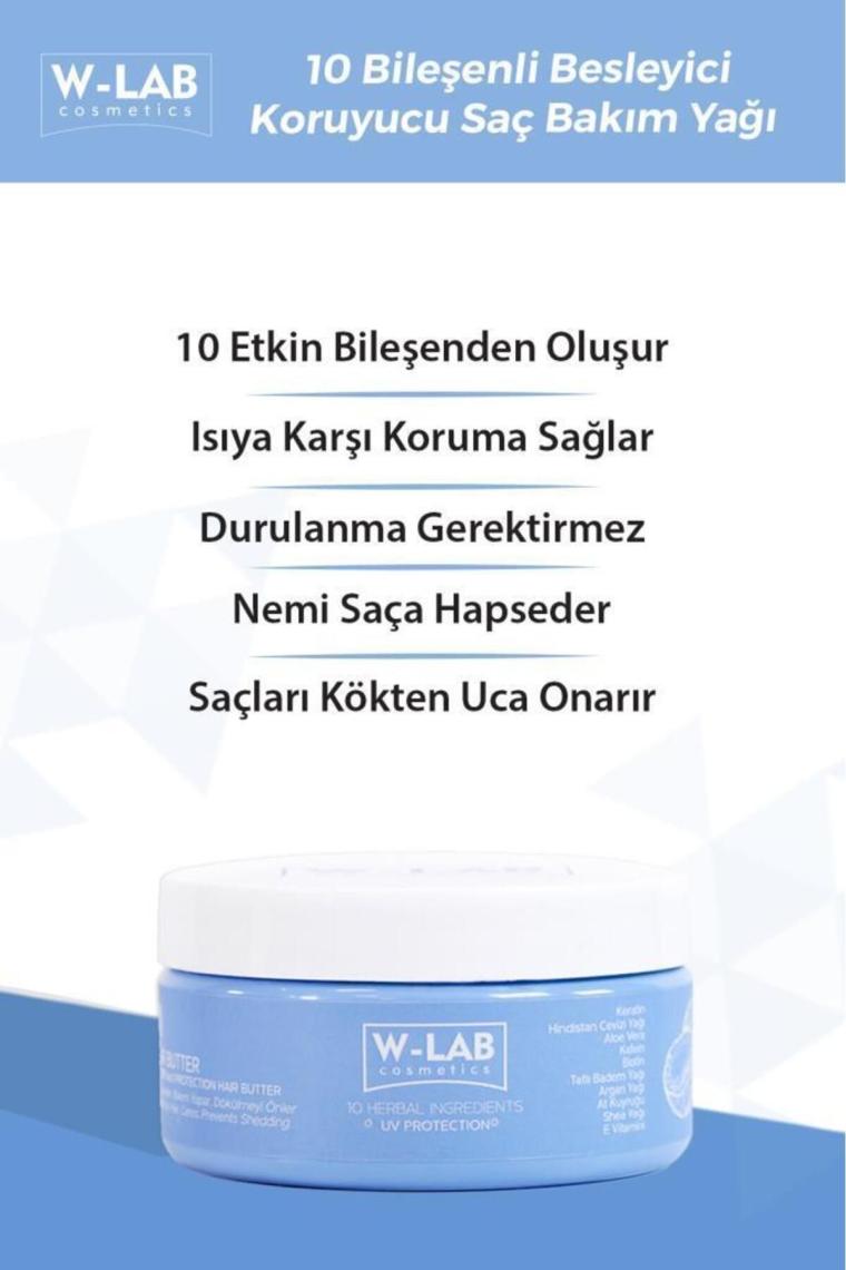 W-Lab Kozmetik Şampuan Ve Saç Bakım Yağı Set