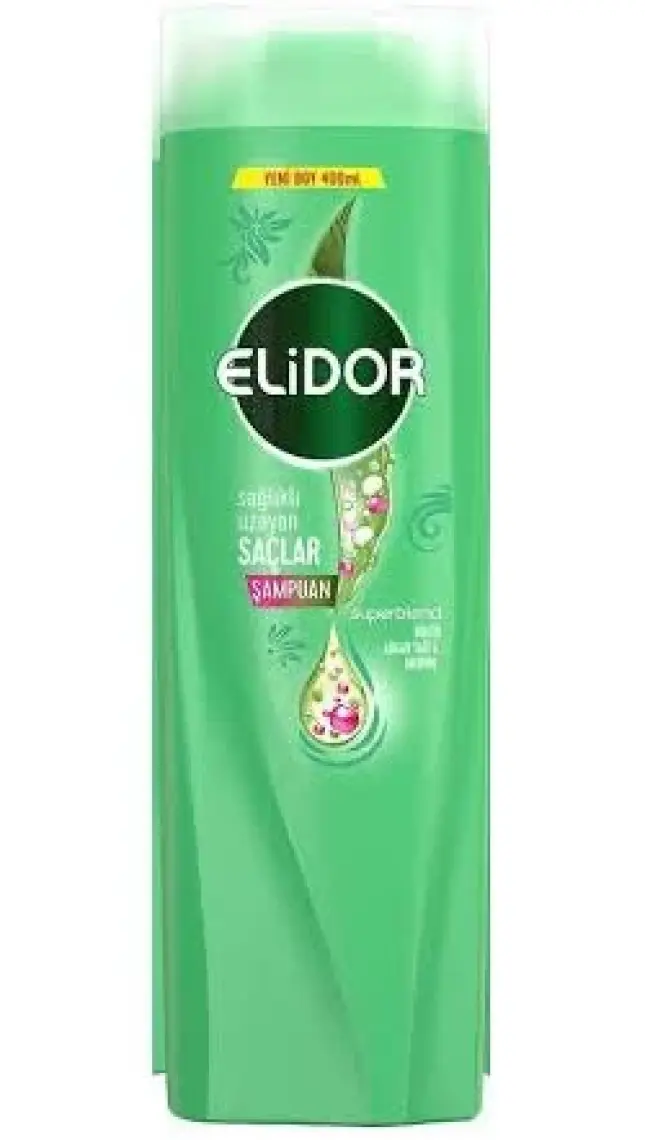 Elidor Superblend Saç Bakım Şampuanı Sağlıklı Uzayan Saçlar Biotin Argan Yağı Arjinin 400 ml X3