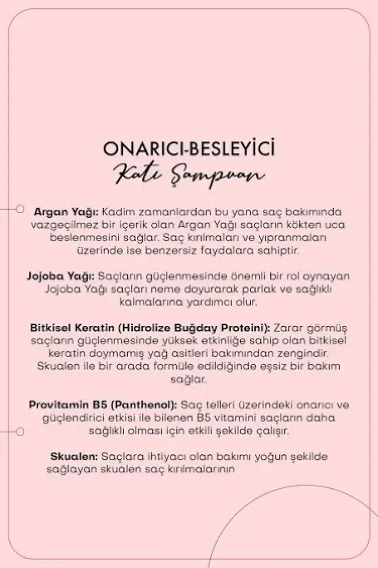 Onarıcı-besleyici Katı Şampuan/ Yıpranmış-işlem Görmüş Saçlar (110 GR)