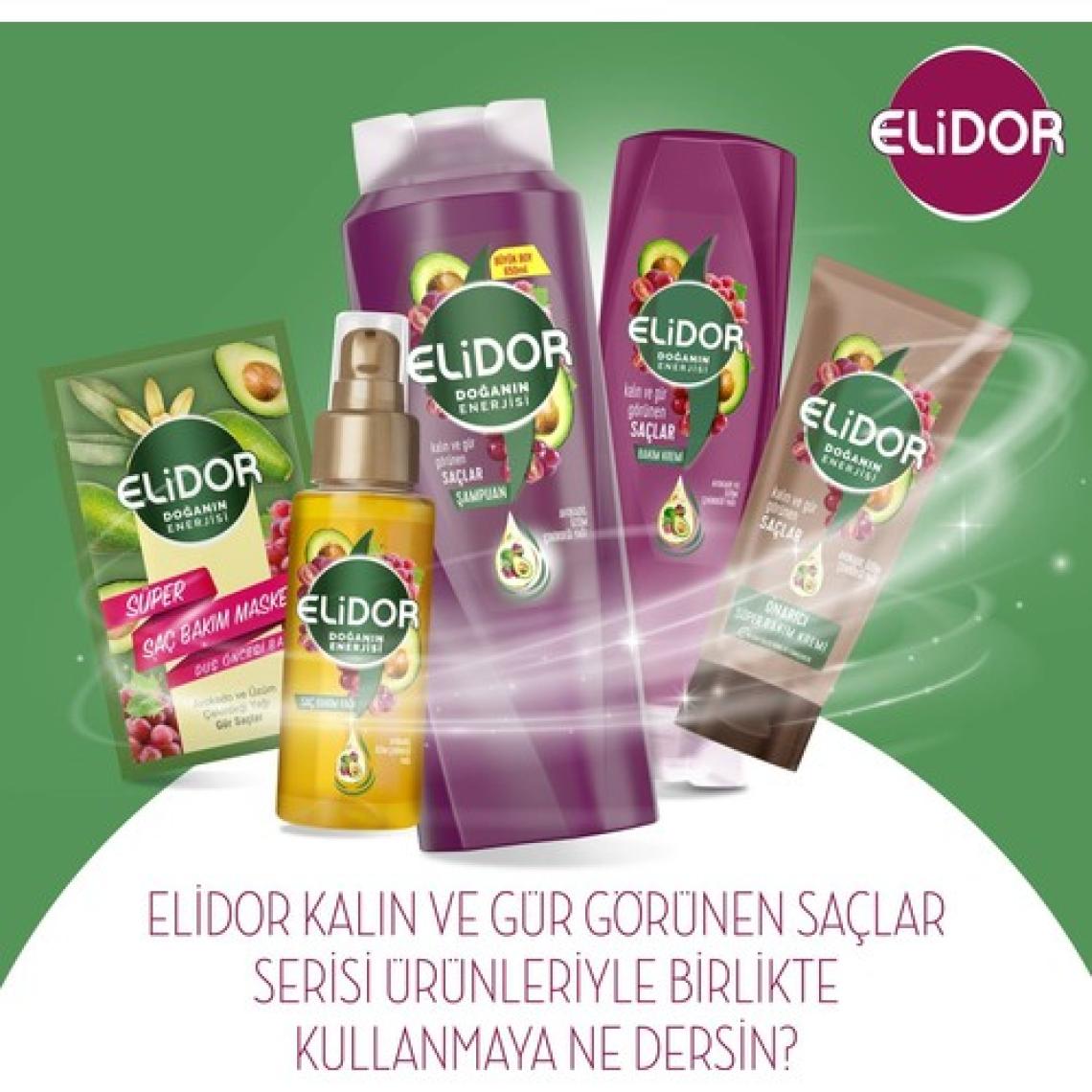 Elidor Doğanın Enerjisi Kalın ve Gür Saçlar Avokado Özlü Saç Bakım Şampuanı 650 ML