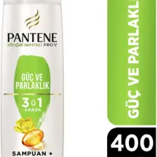 Pantene Pro-V Güç Ve Parlaklık 3'Ü 1 Arada Şampuan; 400ml