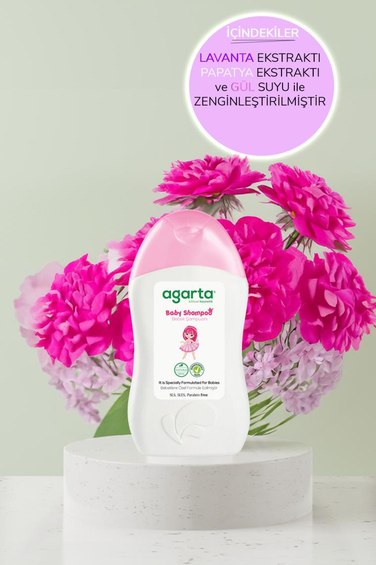Doğal Bebek Kız Çocuklarına Özel Bakım Şampuanı 400 ml