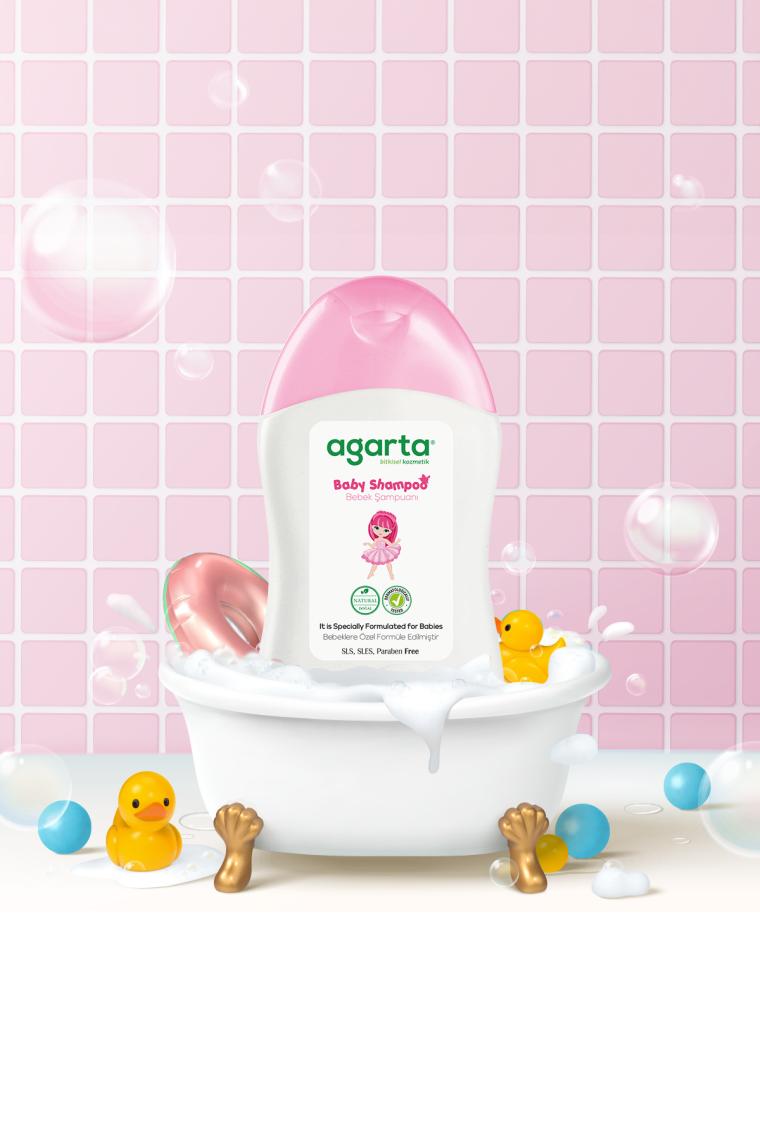 Doğal Bebek Kız Çocuklarına Özel Bakım Şampuanı 400 ml