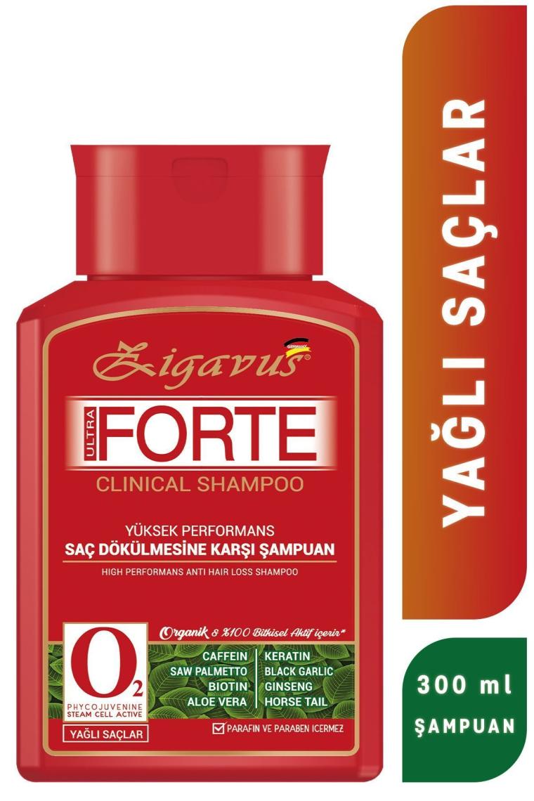 Zigavus Forte Ultra Clinical Yağlı Saçlar İçin Şampuan 300 ML
