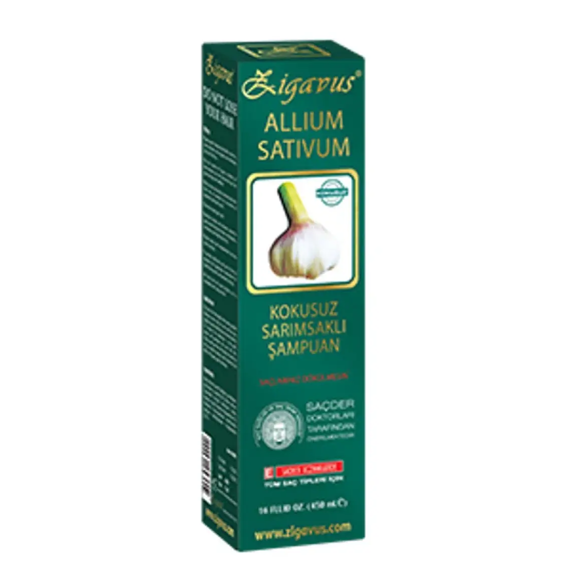 Zigavus Saç Dökülmelerine Karşı Kokusuz Sarımsaklı Şampuan 450ml