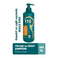 TTO Thermal Saç ve Vücut Şampuanı - Saçları Güçlendirir, Kepeğe Karşı Etkili, 500 ml, Bitkisel Formül, Paraben İçermez