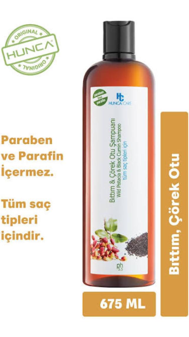 Hunca Care Şampuan 675 ml Bıttım ve Çörek Otu