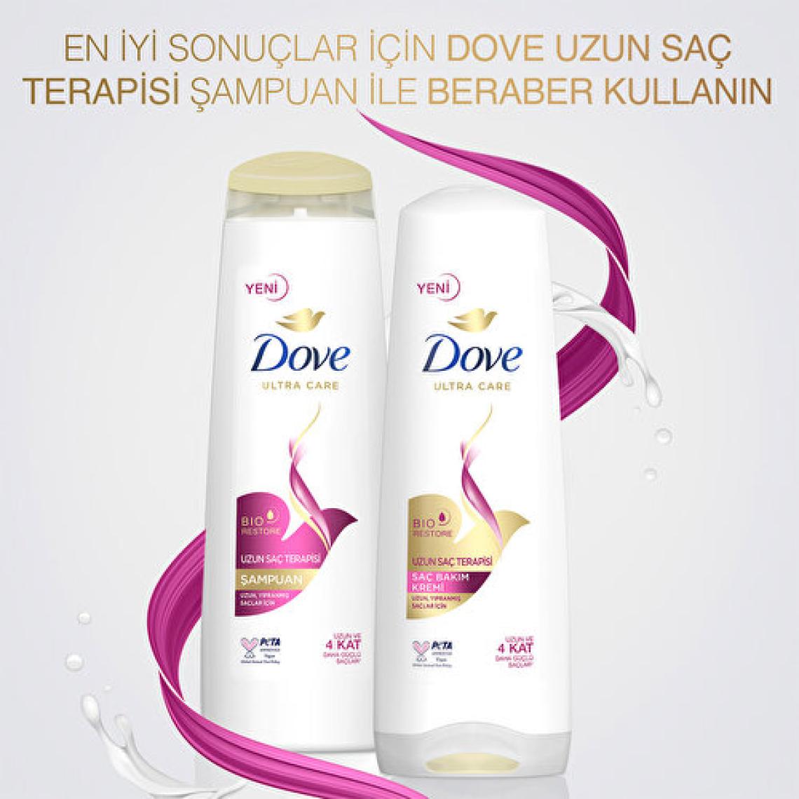 Dove Ultra Care Saç Bakım Şampuanı Uzun Saç Terapisi Uzun Yıpranmış Saçlar İçin 400 ml
