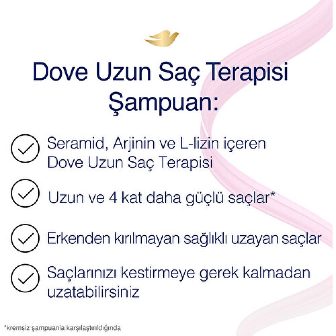Dove Ultra Care Saç Bakım Şampuanı Uzun Saç Terapisi Uzun Yıpranmış Saçlar İçin 400 ml